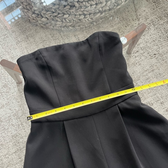 Aritzia Babaton Imagine Black Strapless gabardine Formal Holiday Jumpsuit Size 6 - Picture 13 of 17